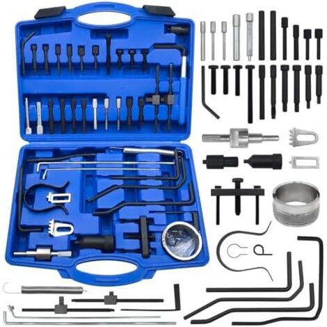 Kit d'Outils de Réglage Calage Moteur, Jeu Blocage et d'arbre à Cames Vilebrequin Compatible avec Peugeot, Citroen, Moteurs Diesel & Essence PSA Dual TDI HDI - (1/5)