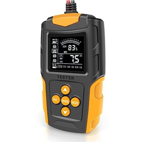 Testeur de batterie voiture 12 V/24 V LCD analyseur numérique outil Diagnostic Charge SOH SOC CCA mesure IR pour camion moto - (1/5)