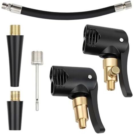 Lot de 6 adaptateurs valve française en laiton pour voiture - Adaptateur vélo Pour vélos, motos, voitures, pneus (1/5)