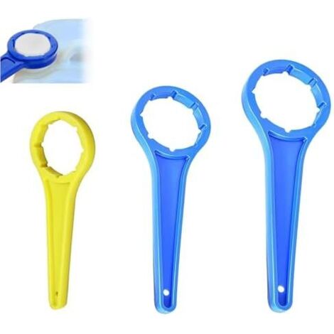 3 Pcs Clé polygonale Duo DIN 41 51 61 clé à main, bidon pratique double face Petit ouvre-bidon pratique, ouvre-bouteille pour de 5/10/20/25/30/50 L - (1/5)