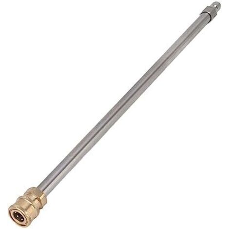 Barre d'extension pour Nettoyeur Haute Pression, Lance de Lavage électrique 1/4" Machine à Laver sous en Acier Inoxydable 40,5 cm - (1/5)