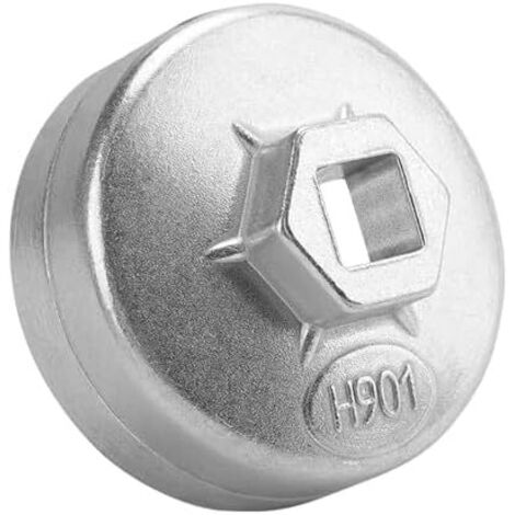 901 Clé à filtre huile 65 mm avec 14 rainures, capuchons de clé huile, en alliage d'aluminium, pour entraînement 1/2", outil Honda Accord, Acura Civic CRV, Nissan - H901 (1/5)