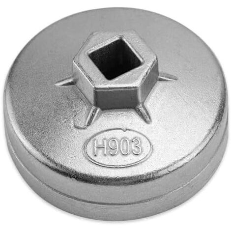 Clé à filtre huile 74 mm - Outil pour En aluminium Avec 14 rainures Pour la plupart des modèles A (1/5)