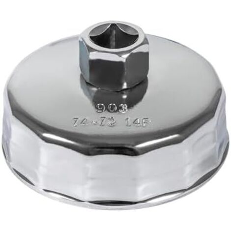 Clé à filtre huile de 74 mm 14 cannelures Outil démontage pour Mercedes Benz, Sprinter, Audi, Volkswagen, Mazda, etc. - (1/5)