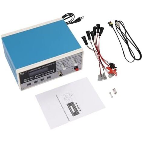 CR-C Appareil de test d'injecteurs, AC110-240 V, testeur d'injecteur diesel, machine pour utilisation avec tous les injecteurs 11 x 25 19 cm -