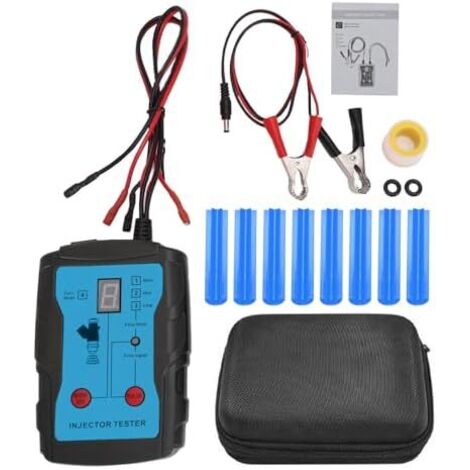Kit de Service D'injecteur Carburant pour Véhicule, Testeur à Double Canal, Outil Diagnostic Fiable, Matériau ABS Bleu - (1/5)