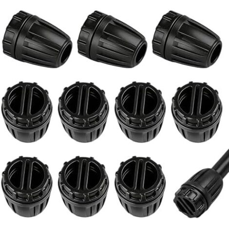 Adaptateur Bouchons D'Irrigation - Lot de 10 Pièces, Connecteur Tuyau d'Irrigation pour Tuyaux 1/2" (13/16 mm) d'Extrémité Système d'Arrosage Micro ou Goutte-à-Goutte (1/5)