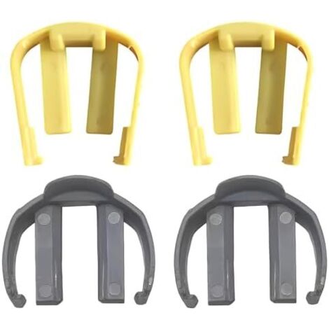 Lot de 4 Clips C Nettoyage Haute Pression pour Karcher K2 K3 K4 K5 K6 K7, Clip Connecteur Rapide Tuyau et Pistolet, Pièces Rechange Lavage Voiture Accessoire (2 Gris, 2 Jaunes) - (1/5)