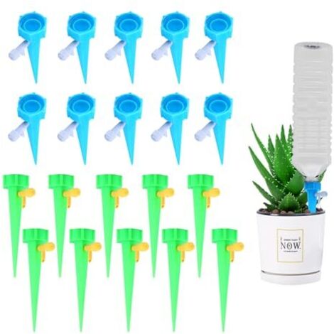 20 PCS Irrigation Goutte à Kit,arrosages automatiques,Piquets d'arrosage Automatiques,Arroseur Automatique Plantes,pour Plantes en pot dans le Jardin, Intérieur, Extérieur - (1/5)