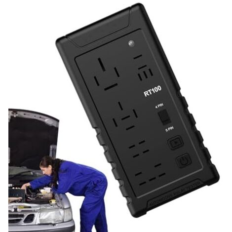 Testeur de circuit voiture, testeur relais automobile Analyseur batterie 'auto 12V/24 V Outil diagnostic automatique type C pour véhicule - (1/5)