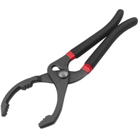 Clé Filtre à Huile Réglable 30cm, Pince avec Poignée Antidérapante Outil de Retrait Oil Filter Pliers Idéal pour le Démontage et Installation Rapide Filtres Moteur - (1/5)