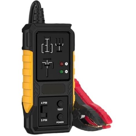 Testeur de Relais Automobile, Appareil Contrôle Diagnostic 12V pour Réparation Véhicule, Test Batterie, Circuit, Vérification Fusibles et Maintenance Remorque - (1/5)