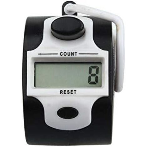 1 Pièce - Compteur Manuel - Compteur Numérique - Affichage 5 Chiffres Pour Sport Et École Bouton Reset Rapide Blanc 6x4x2cm (1/2)