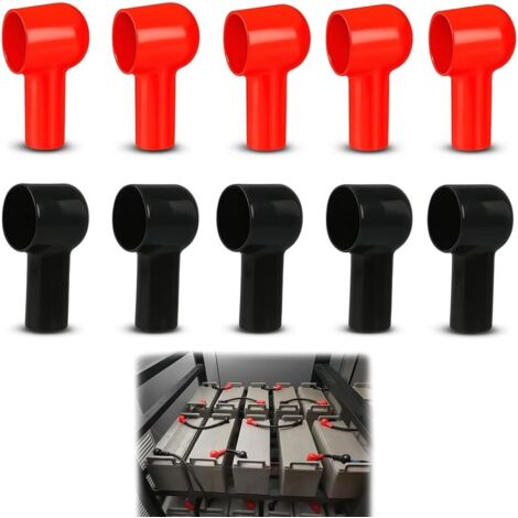10 Capuchons,Isolation 50x26 mm,Caoutchouc,Bornes Batterie,Anti Parasite,Motos Bateaux (1/5)
