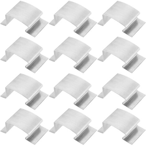 50 - Clips De Vitrage - Accessoires De Serre - Fixation Verre Latérale + Renforcement Panneaux - Jardin Extérieur - Argent - 25x10x15cm (1/5)