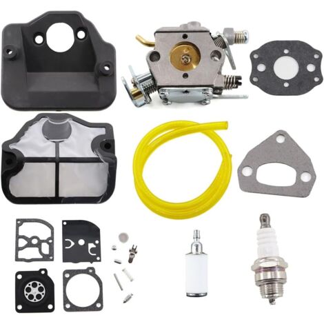 1 - Carburateur - Filtre à air - Remplacement Zama C1Q-W29E - Compatible Husqvarna 36 41 136 137 141 142 - Kit complet avec bougie et joints (1/5)