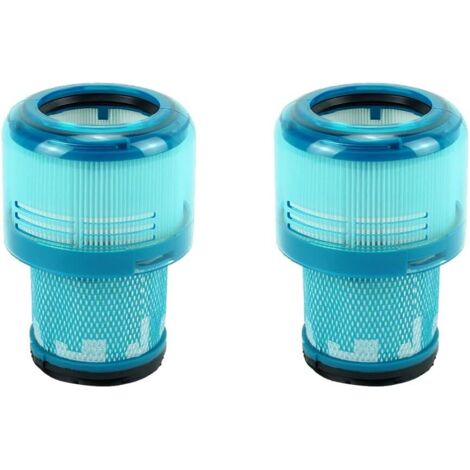 2 Pièces - Filtre V15 - Filtre V11 - Compatible Dyson Detect Absolute Submarine Animal Torque Drive - Filtration améliorée - Blanc - 12x8cm (1/5)