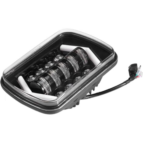 1 Phare LED Carré 5x7 Pouces,Alliage Aluminium,IP67,Faisceau Haut/Bas,Véhicule Noir (1/5)
