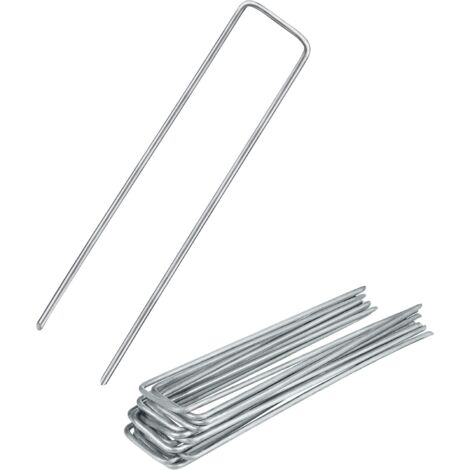 50 Piquets, Acier galvanisé, Anti-rouille, Ancrage sol, Fixation tissu, Jardin (1/5)