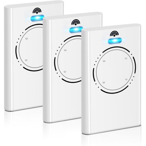 3PCS - Télécommande Portail - Télécommande Garage - 4 Canaux 868MHz Compatible FAA XT4 SLH LR Usage Résidentiel Noir 8x5x2cm (1/5)