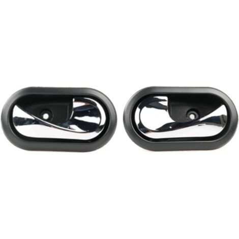1 Poignée de porte intérieure, Métal Noir, Ambidextre, Compatible Renault Dacia Logan Sandero Duster (1/3)