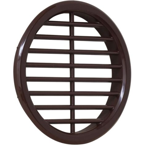1 - Grille De Ventilation - Accessoire De Ventilation - En ABS Marron À Encastrer Pour Maison Diamètre 6,8cm (1/5)