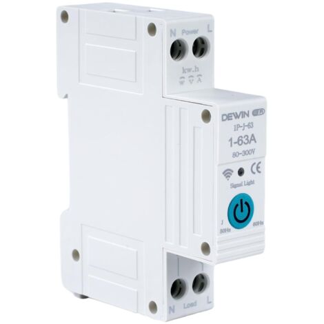 1 Disjoncteur Connecté, Interrupteur WiFi 1P 63A, Mesure Énergie, Contrôle Tuya, Maison Intelligente (1/5)