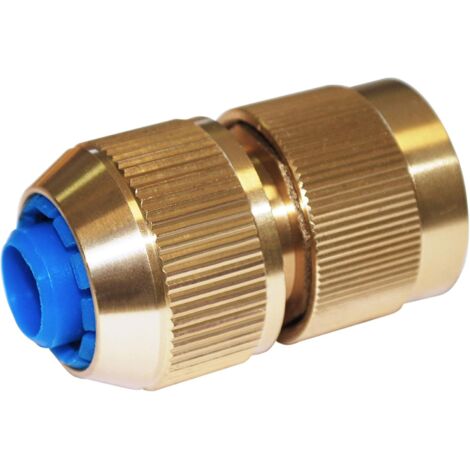 1 - Raccord Arrosage - Raccord Automatique - Laiton ABS Robuste - Débit Élevé 3 Billes - Jardin Extérieur - Argent - 19x19cm (1/5)