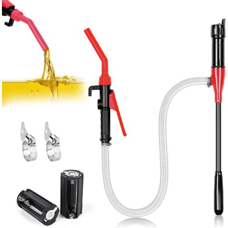 1 Pompe Électrique Transfert Portable, Débit 2,4 GPM, Tuyau 16 Pouces, Pour Diesel Essence Eau (1/5)