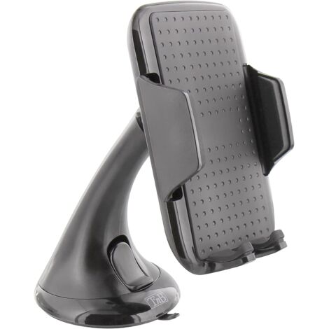 1 Support Téléphone Voiture Ventouse, Rotation 360°, Mâchoire Ajustable Smartphone 6 Pouces, Pare-brise (1/5)