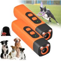 Patte Anti Aboiement, Stop-Croq RéPulseur à Ultrasons pour Chiens, Stop aboiement Chien, Calmez Les aboiements Tout en Douceur, en Une Pression (2pcs)