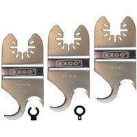 3 Pcs Multi Tool Saw Blades Oscillating Knife Blade for Cutting Roofing Asphalt Shingles PVC Floor Carpet Cardboard Fit Milwukee Rockwell Bosch Dremel Ryobi Ridgid XG3310 -