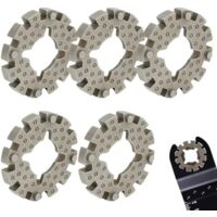 Lot de 5 adaptateurs pour lames scie oscillantes, adaptateur d'outil universel multicutter robuste Compatible avec Fein MSxE365II outils électriques -