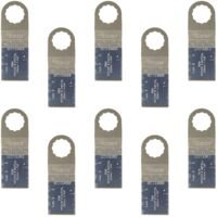 10 - Lame bimétallique - Accessoire multi-outils - Coupe bois métal plastique - Pour Fein SuperCut Festool Vecturo - Argent - 35 mm