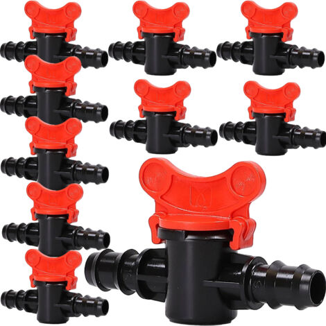 Connettore Valvola Di Intercettazione Per Tubo Da Giardino - Adattatore Rubinetto In Plastica ABS, Opaco