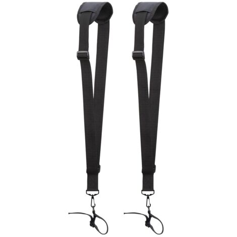 2 Sangles d'épaule Réglables - Harnais pour Débroussailleuse pour Tondeuse à Gazon avec Ceinture en Nylon Durable pourJardinage pour Débroussailleuse KM, STIHL FS (Noir)