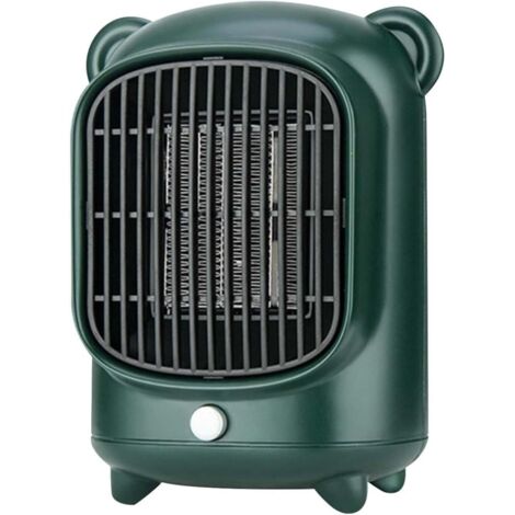 Radiateur soufflant céramique 500W – Silencieux et économe en énergie – Protection contre la surchauffe – Pour salle de bain et bureau