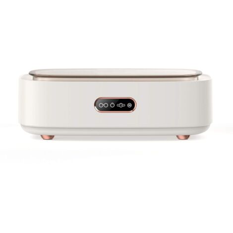 Blanc 300ML 45kHz Nettoyeur à Ultrasons De Bijoux, 3 Modes Ultrasons