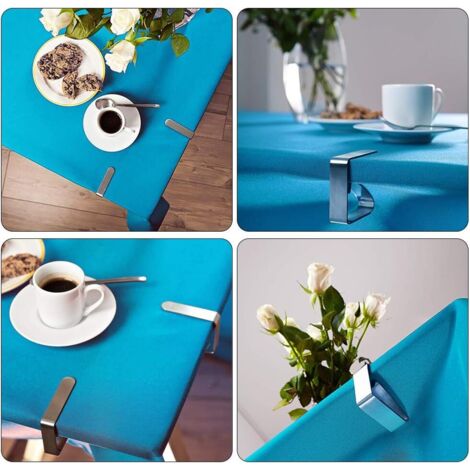 Lot De 12 Pinces à Nappe Transparentes – Pour Maintenir Les Couvertures De Table