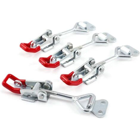 4 pcs en Métal Sauterelle tirer Action Loquet de dégagement rapide 4002 184 kg/183,3 kilogram Capacité Loquet Bouton à bascule Loquet