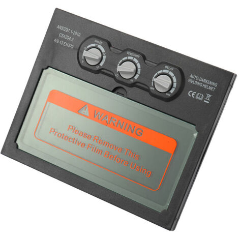 Lentille de casque de soudage à assombrissement automatique – Protection UV/IR DIN 15 – Matériau PP résistant aux chocs – Temps de commutation 1/10000s – Benobby Kids