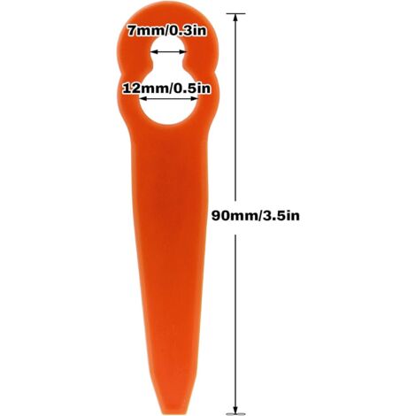 50 PLASTIQUE LAMES For STIHL FSA45 Fil Débroussailleuse Herbe Tondeuse