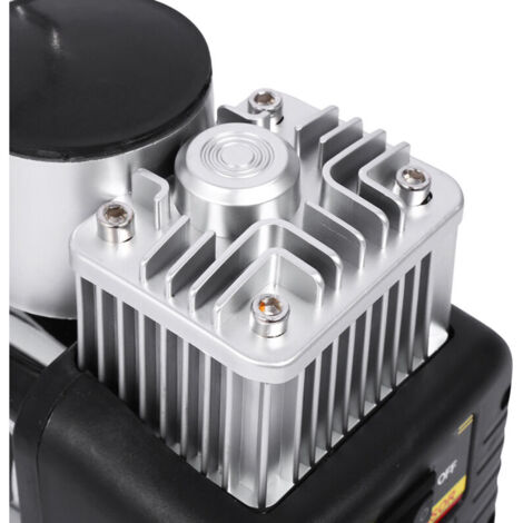 Compresseur D'Air Portable 12V 150PSI/10Bar - Double Cylindre, Tuyau Spiralé 5m - Pour Pneus Voiture, Vélo, Moto - 9