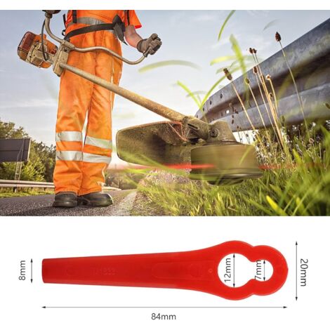 6 Lames Métal De Rechange Pour Coupe-bordure Einhell - Acier Inoxydable, Durable - Pour Modèles GE-CT 18 Li, Etc.