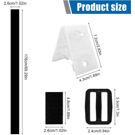 Sangles de jambe de couverture cheval 4 pièces 21 à 27