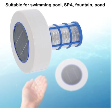 Ioniseur Solaire Amazon Système D'ionisation Solaire Pour Piscine, Ionisation En Cuivre, Nettoyeur Et Purificateur D'eau Automatique Flottant, Jusqu'à 35 000 Gallons, 85 % De
