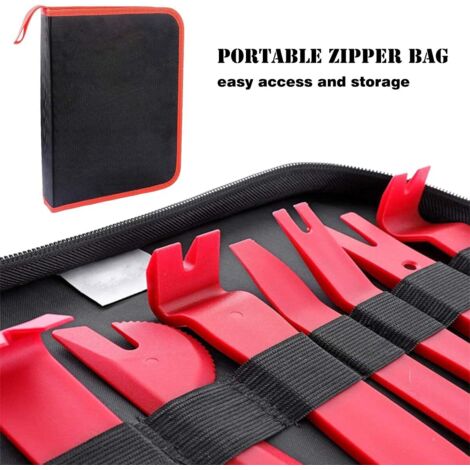 Kit De 59 Outils De Démontage Pour Garnitures Auto - Pour Panneaux, Portes, Tableau De Bord - Avec Étui