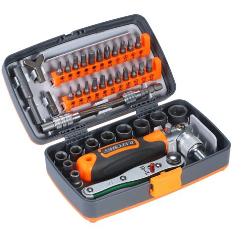 Ensemble de 37 embouts de tournevis, guide magnétique main image 0