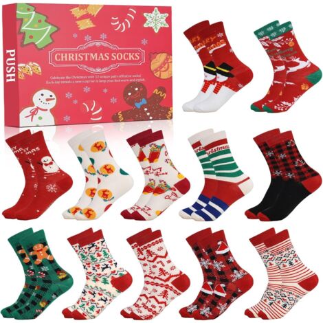 Calendrier De L'Avent Harry Potter - 12 Paires De Chaussettes Homme - Taille 6-12 - Neuf