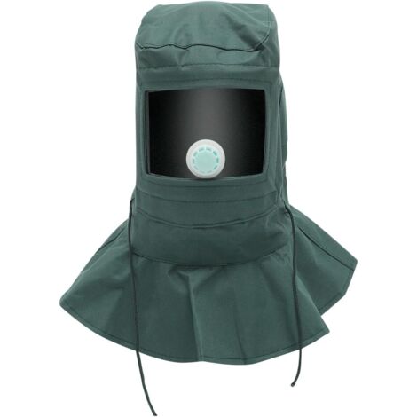 Cagoule De Sablage En Tissu Oxford Et Pc Capot De Protection Anti-Poussière Avec Soupapes Respiratoires Léger Pour Travaux Industriels Et Environnements Poussiéreux